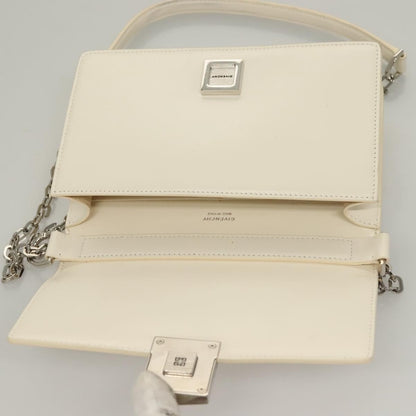 Givenchy 4G Chain Crossbody Bag Leather, WHITE, LEATHER, Crossbody bag