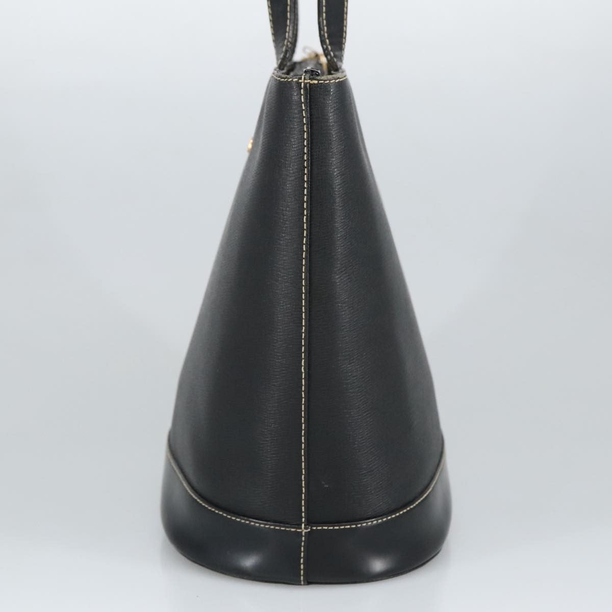 Burberry Handle Tote Leather, BLACK, LEATHER, Tote bag