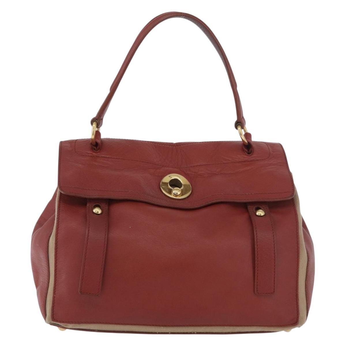 Saint Laurent Muse Two Bag Leather, Red, Leather, Handbag