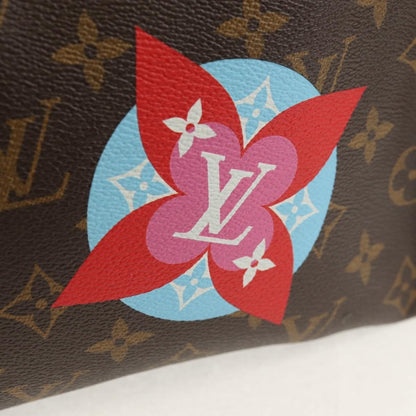 Louis Vuitton Toiletry Pouch Limited Edition Patches Monogram Canvas, BROWN, CANVAS, Clutche & pouche