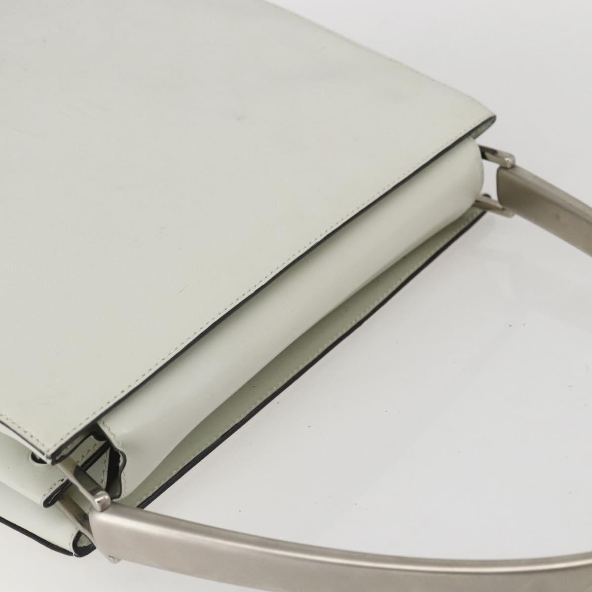 Prada Vintage Handbag Leather, WHITE, LEATHER, Handbag