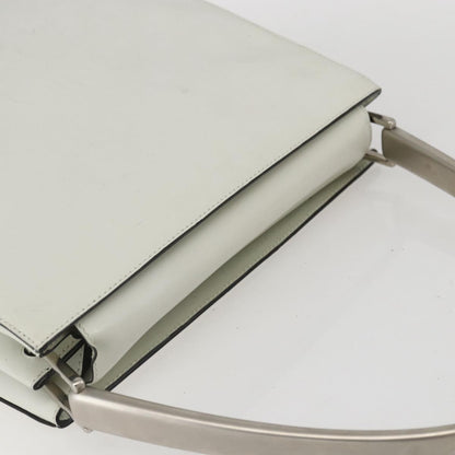 Prada Vintage Handbag Leather, WHITE, LEATHER, Handbag