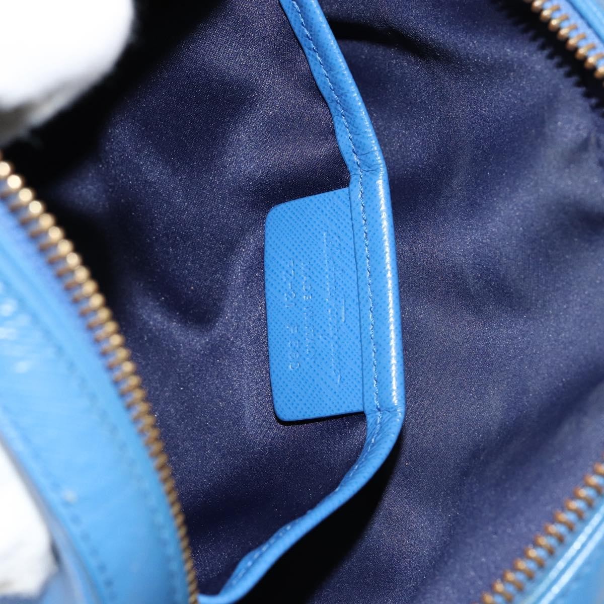 Salvatore Ferragamo Vala Chain Shoulder bag Leather, BLUE, LEATHER, Shoulder bag