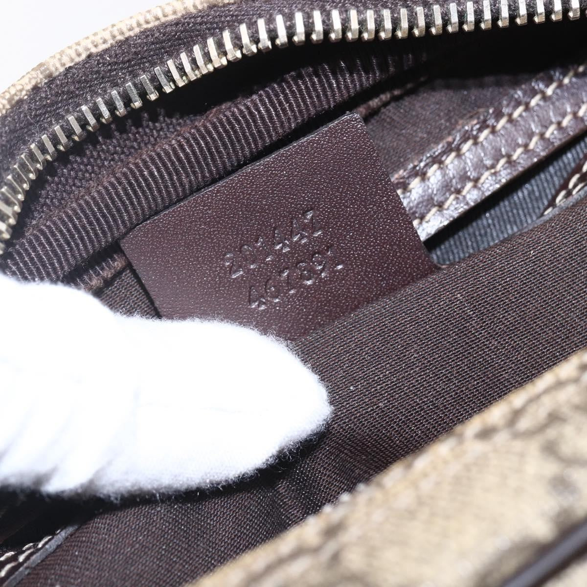 Gucci Front Zip Crossbody GG Canvas, BEIGE, CANVAS, Shoulder bag