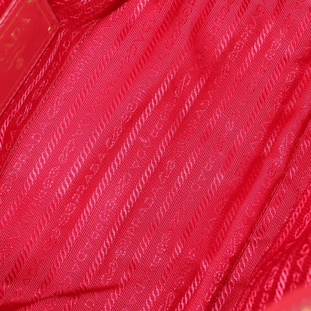 Prada Gaufre Convertible Tote Leather and Tessuto, RED, NYLON, Handbag