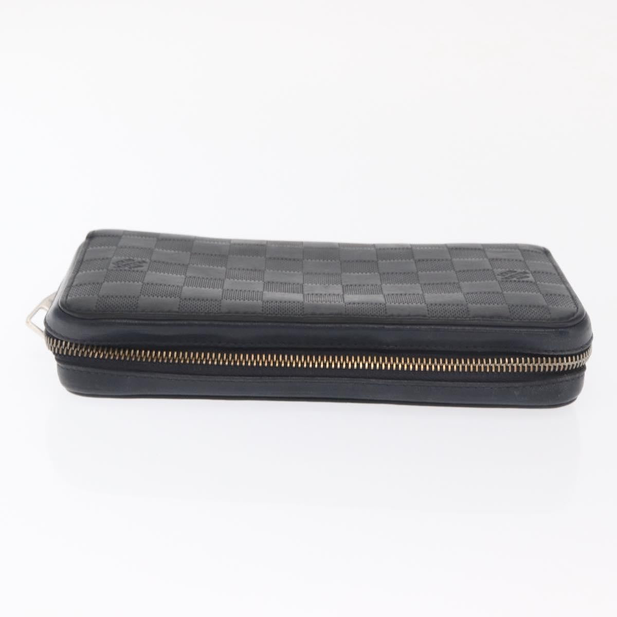 Louis Vuitton Zippy XL Damier Leather, BLACK, LEATHER, Wallets