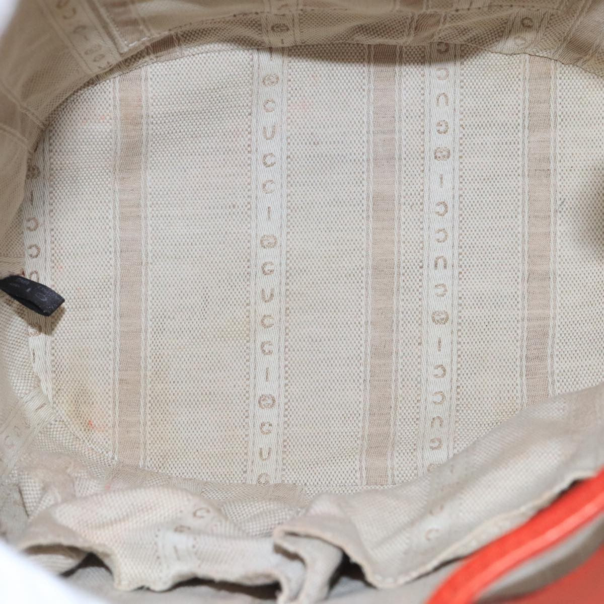 Gucci Bright Bucket Bag Diamante Leather, ORANGE, LEATHER, Handbag