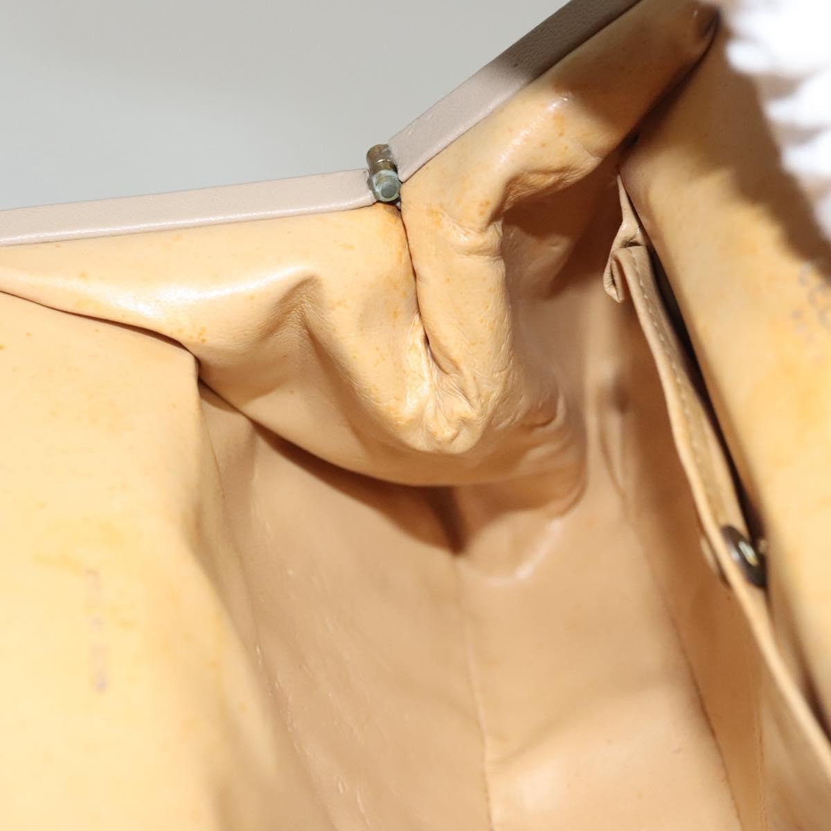 Celine Handbag Leather, BEIGE, LEATHER, Handbag