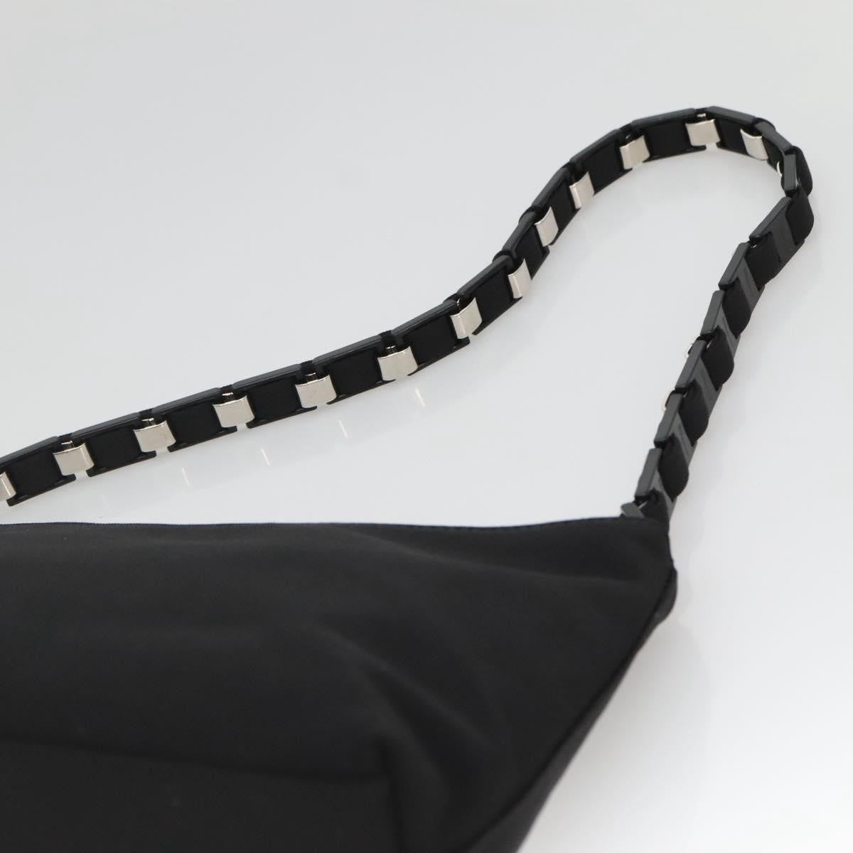 Salvatore Ferragamo Vala Shoulder Bag Nylon, BLACK, NYLON, Shoulder bag