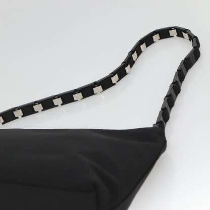 Salvatore Ferragamo Vala Shoulder Bag Nylon, BLACK, NYLON, Shoulder bag