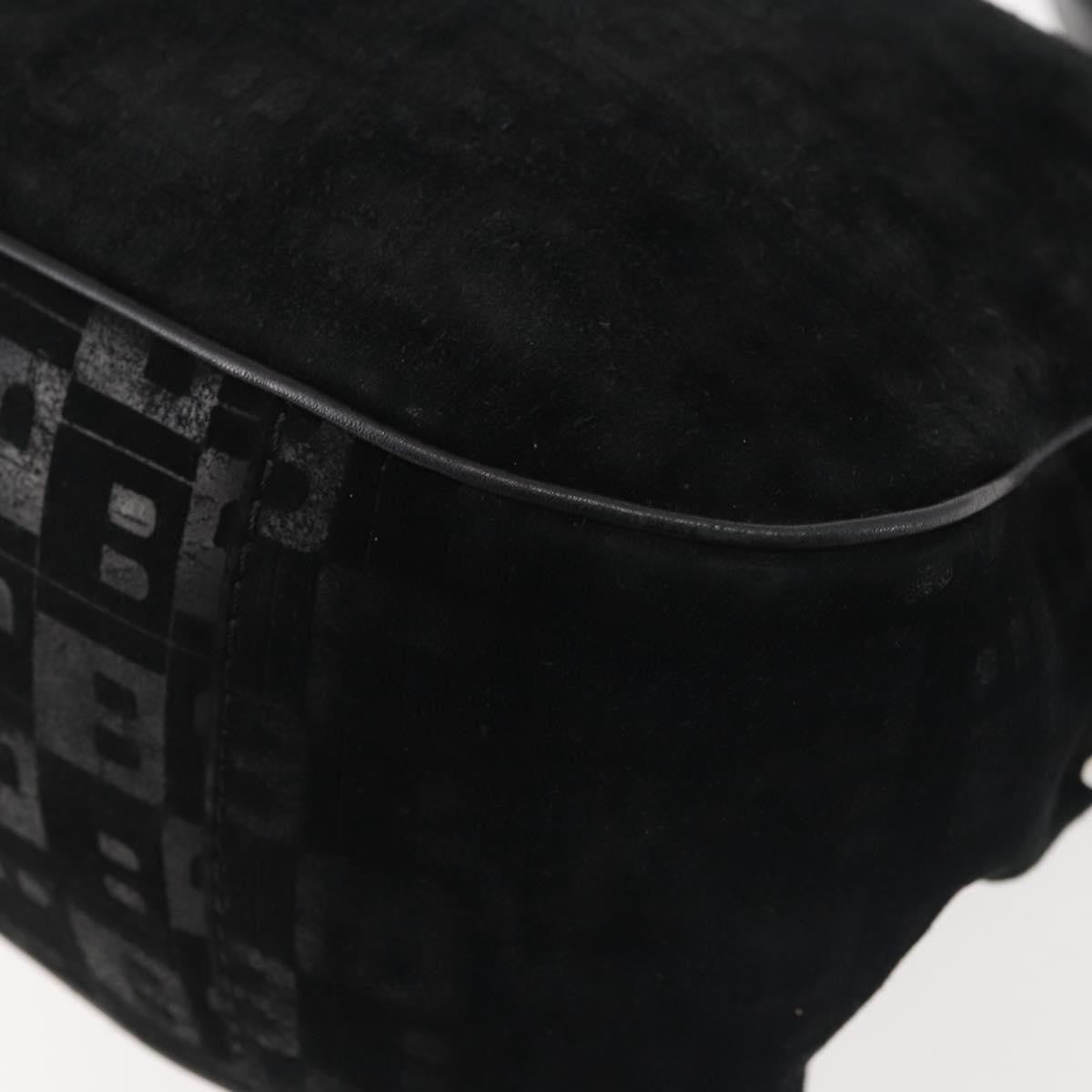 Bally Vintage Shoulder Bag Suede, BLACK, SUEDE, Shoulder bag