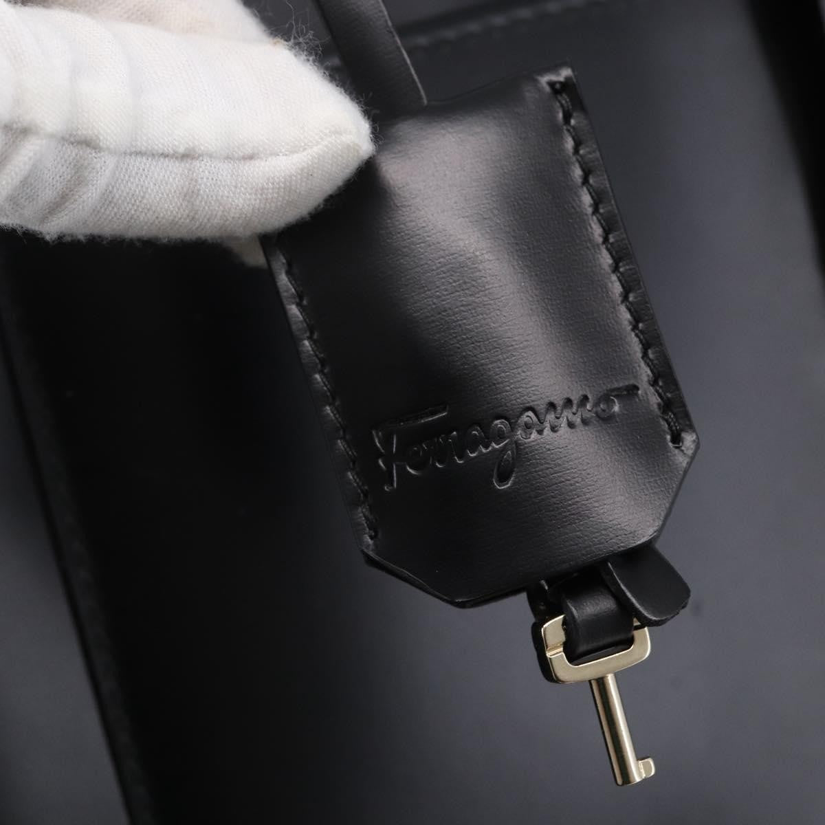 Salvatore Ferragamo Vintage Tote bag Leather, BLACK, LEATHER, Tote bag