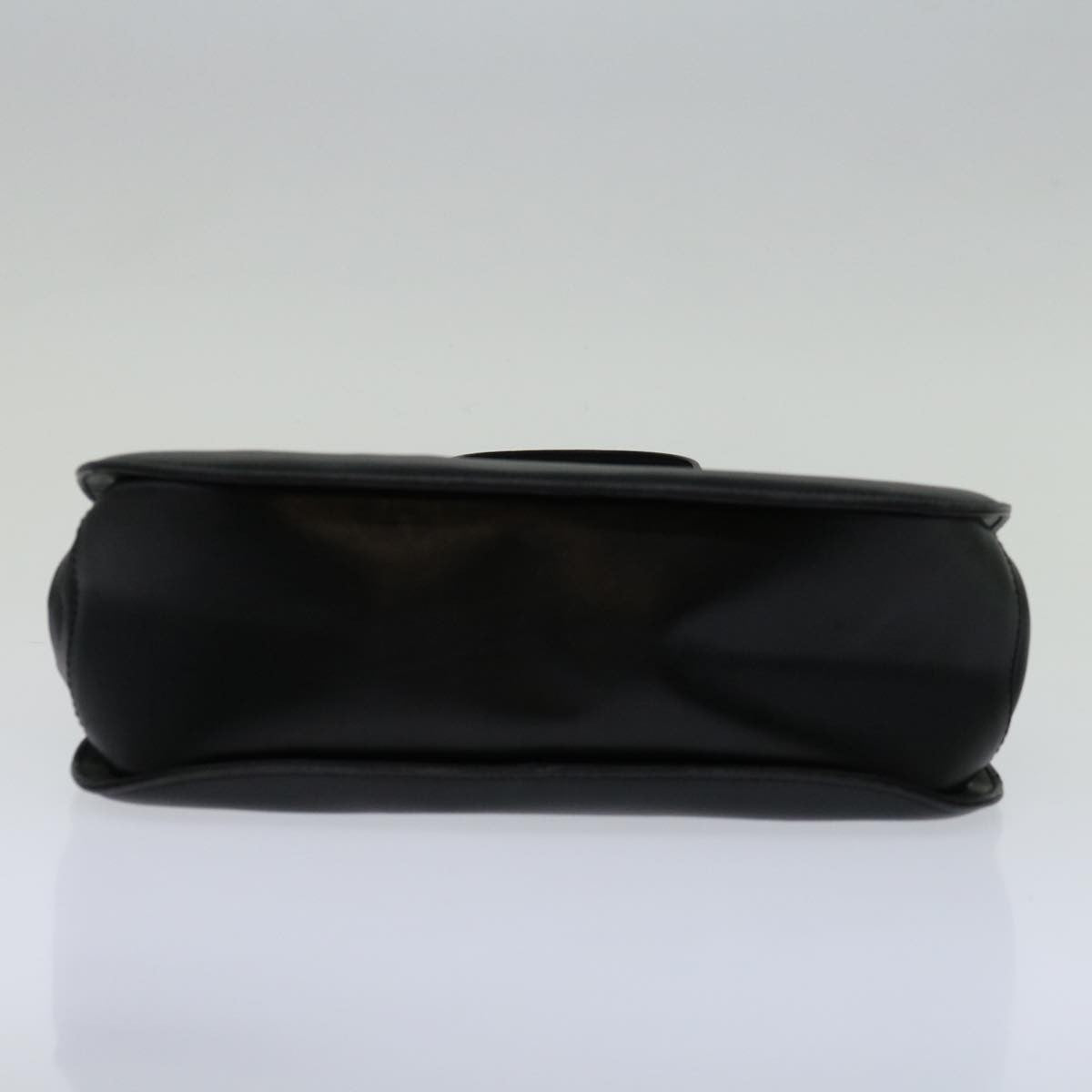 Salvatore Ferragamo Gancini handbag Leather, BLACK, LEATHER, Handbag