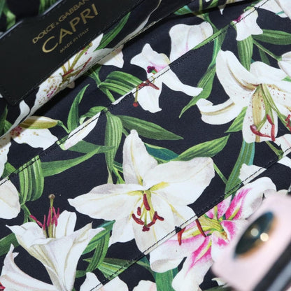 Dolce & Gabbana Capri Tote Printed Canvas with Lizard Embossed Leather, MULTICOLOUR, CANVAS, Tote bag