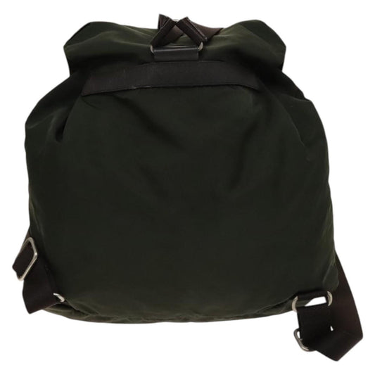 Prada Double Front Pocket Backpack Tessuto, KHAKI, NYLON, Backpack