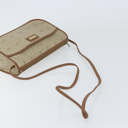 Christian Dior Vintage Honeycomb Shoulder Bag Canvas, BEIGE, CANVAS, Shoulder bag