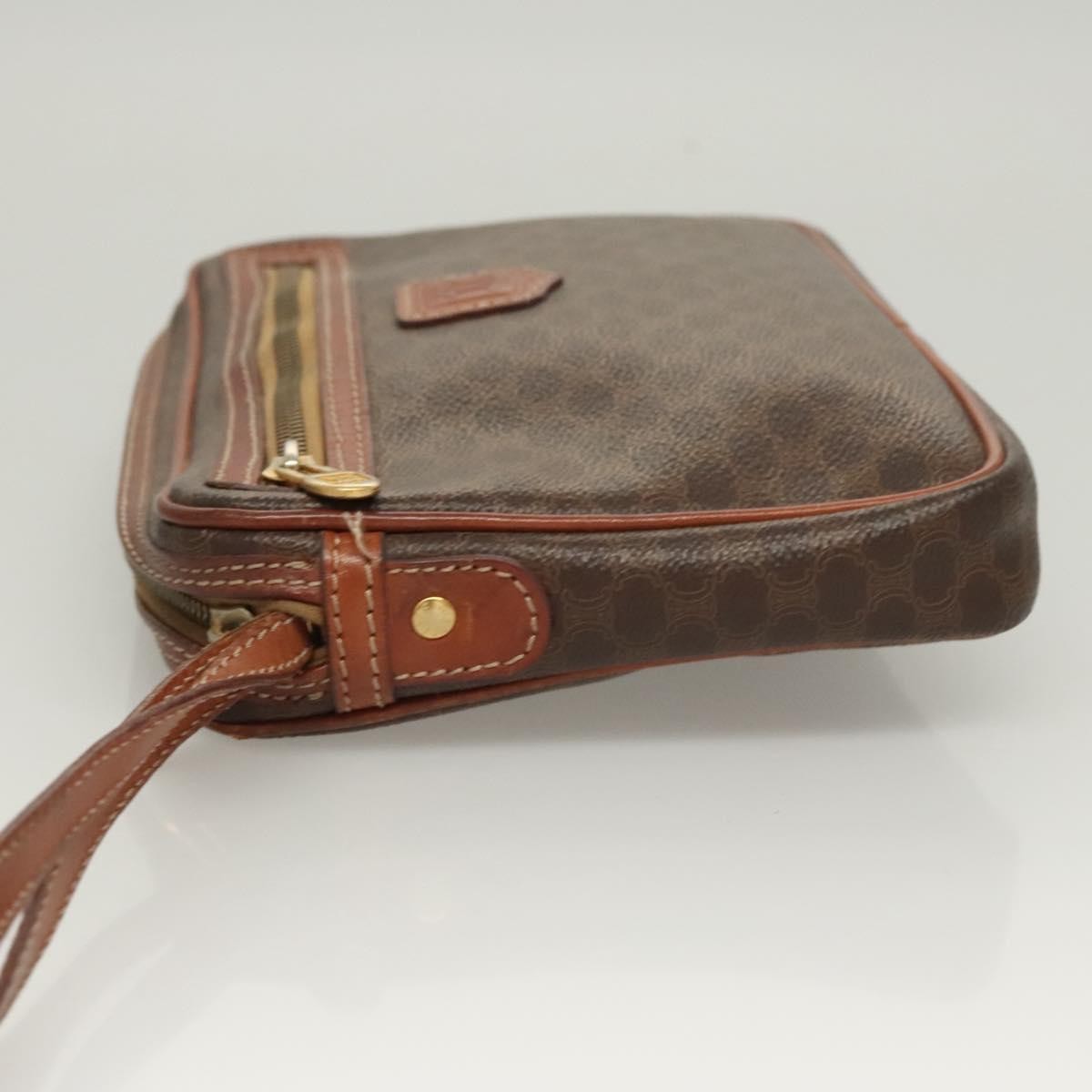 Celine Macadam Pochette Clutch, BROWN, CANVAS, Clutche & pouche