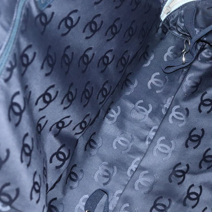 Chanel Zip Around Travel Bag Denim, BLUE, DENIM_JEANS, Travel bag