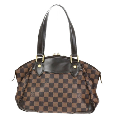 Louis Vuitton Verona Handbag Damier, BROWN, CANVAS, Shoulder bag