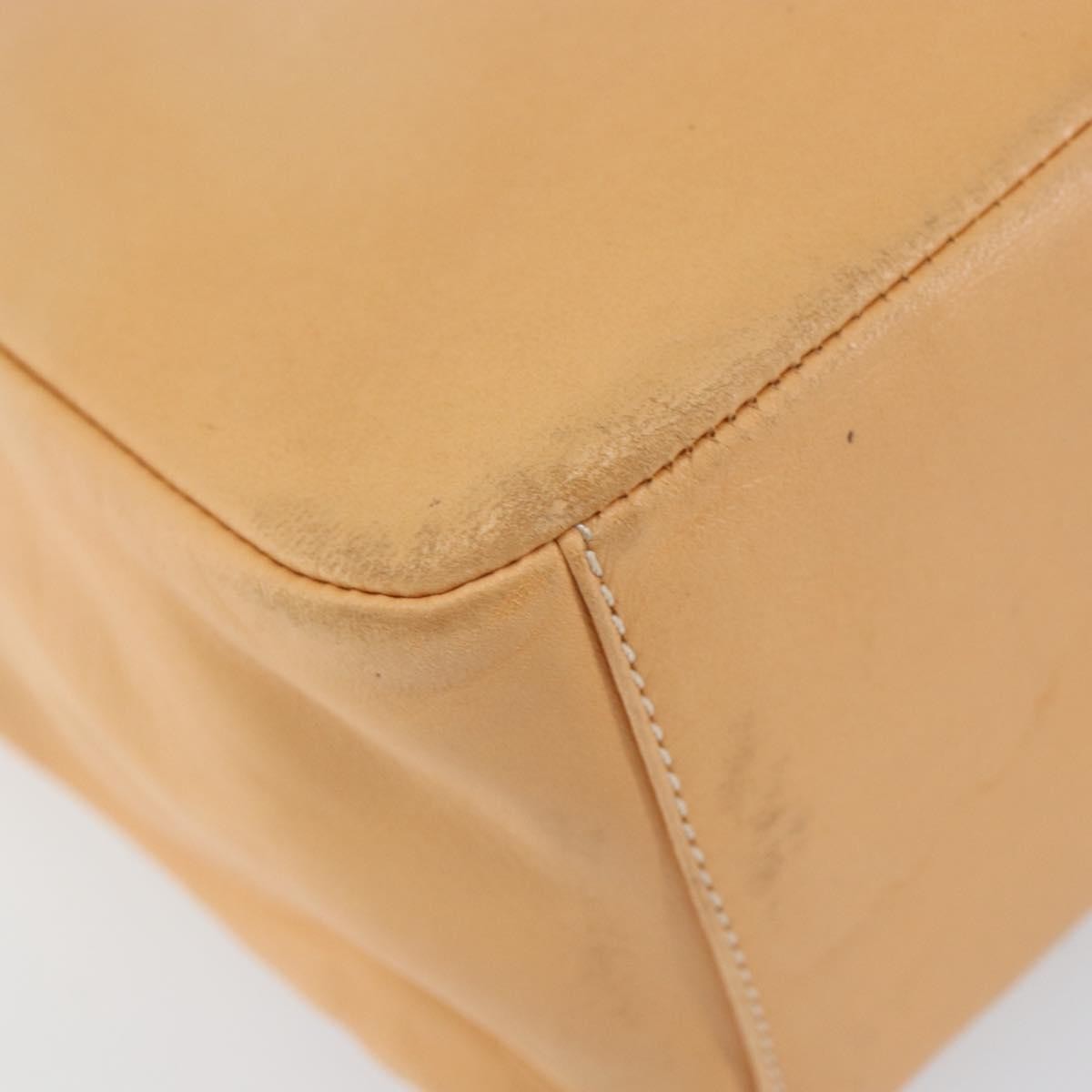 Loewe Anagram handbag Leather, BEIGE, LEATHER, Handbag