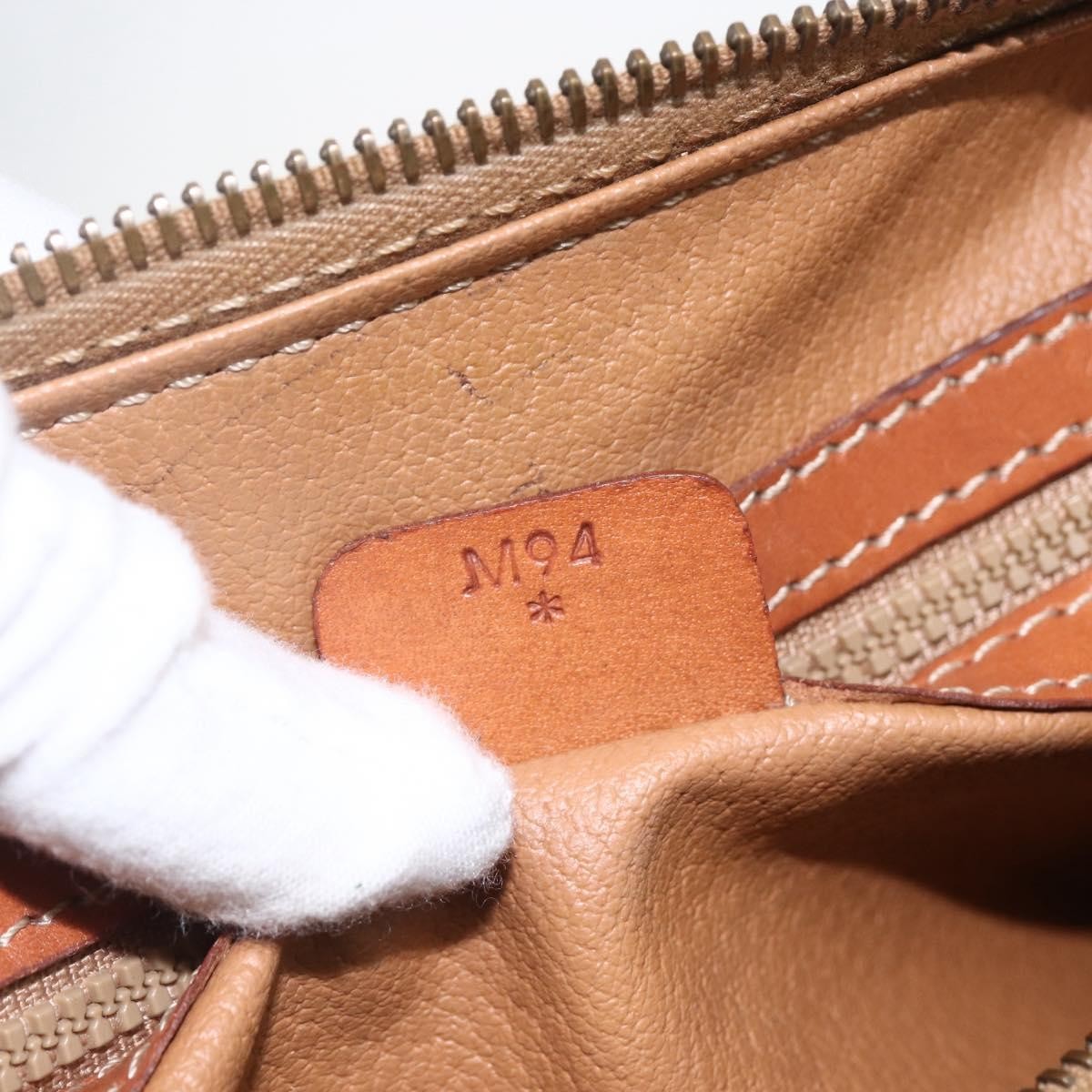 Celine Vintage Macadam Handbag Canvas and Leather, BROWN, CANVAS, Handbag