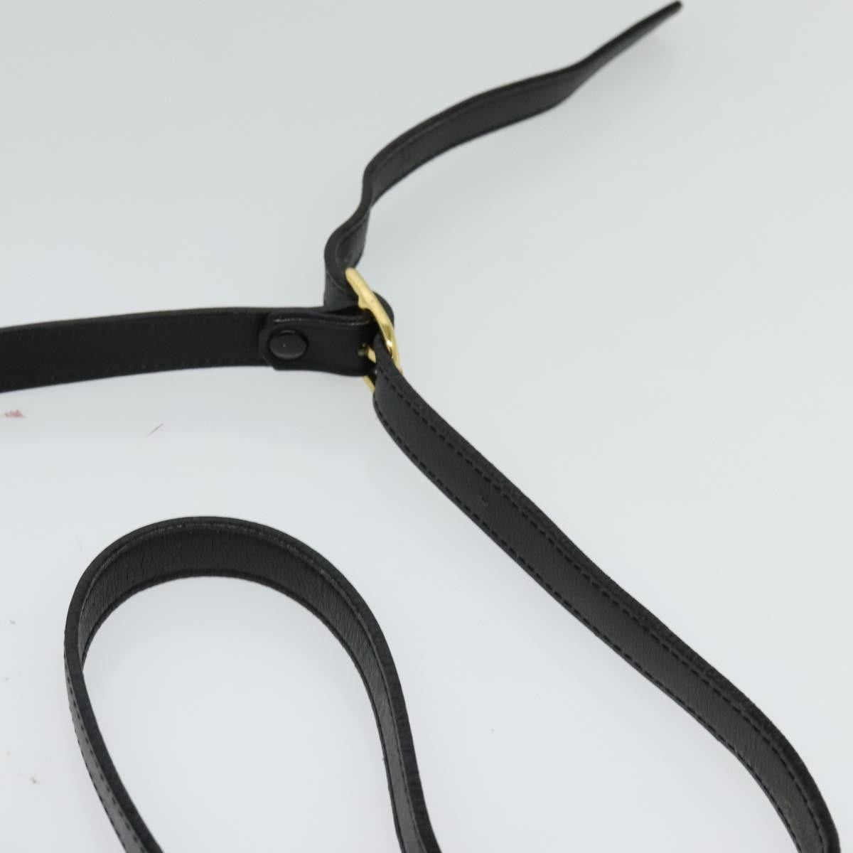 Burberry Vintage Crossbody Bag Leather, BLACK, LEATHER, Shoulder bag