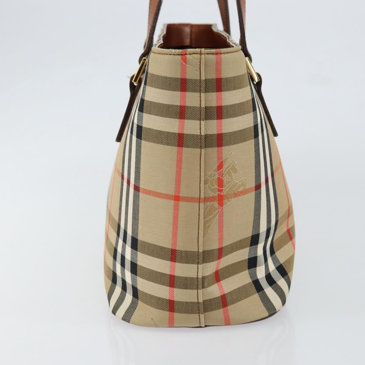 Burberry Nova Check Tote canvas check pattern, BEIGE, CANVAS, Tote bag