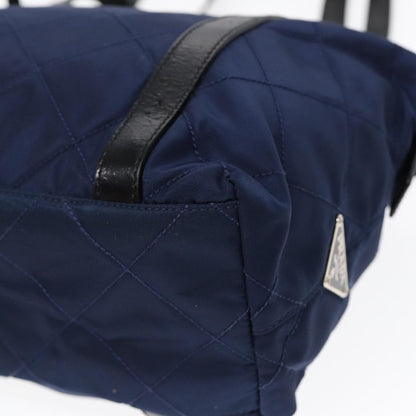 Prada Vintage Shoulder Bag Quilted Tessuto, NAVY, NYLON, Shoulder bag