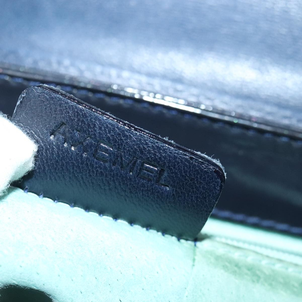 Bvlgari Top Handle Bag Patent leather, NAVY, PATENT_LEATHER, Handbag