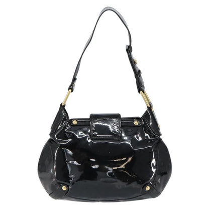 Salvatore Ferragamo Gancini Tote Patent leather, BLACK, PATENT_LEATHER, Tote bag