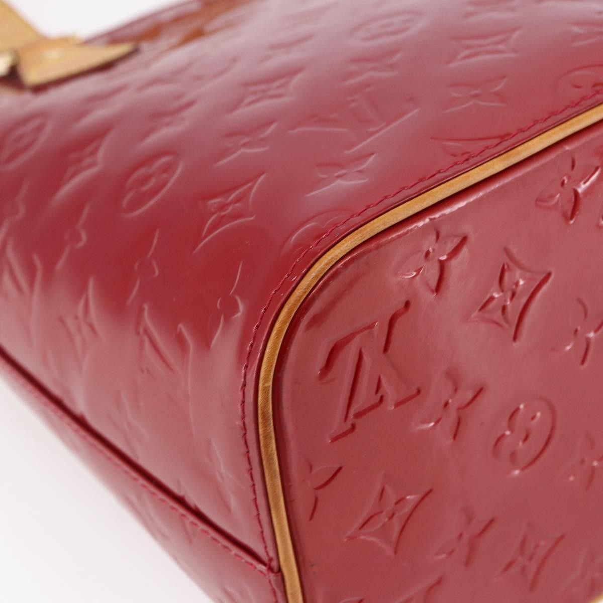 Louis Vuitton Houston Handbag Monogram Vernis, RED, PATENT_LEATHER, Handbag