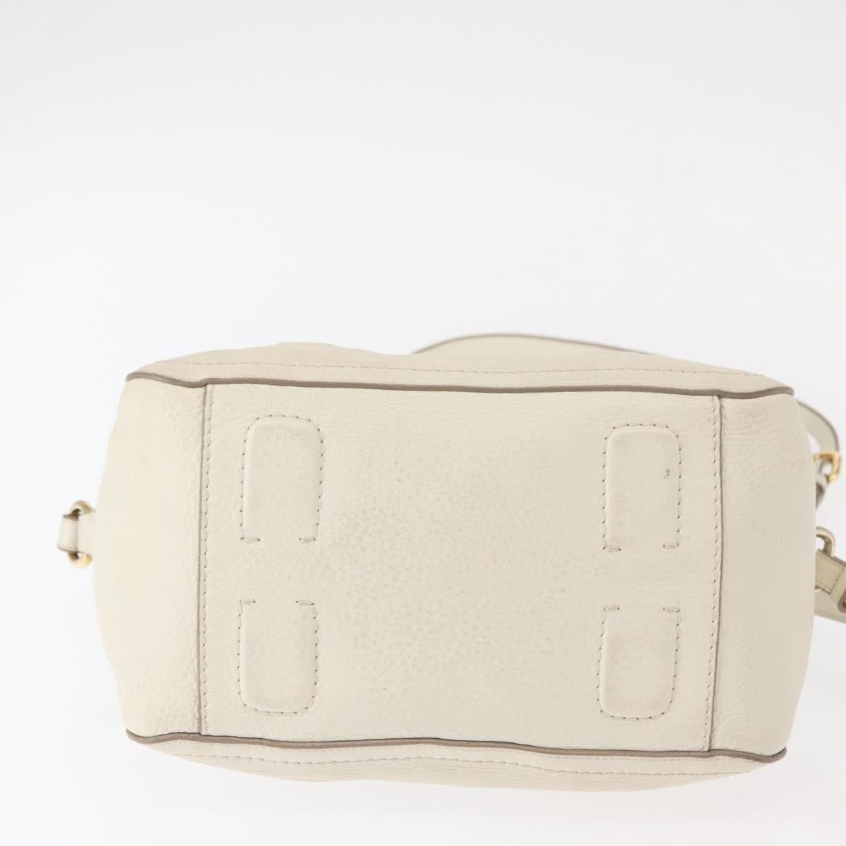 Salvatore Ferragamo Vala Handbag Leather, WHITE, LEATHER, Handbag