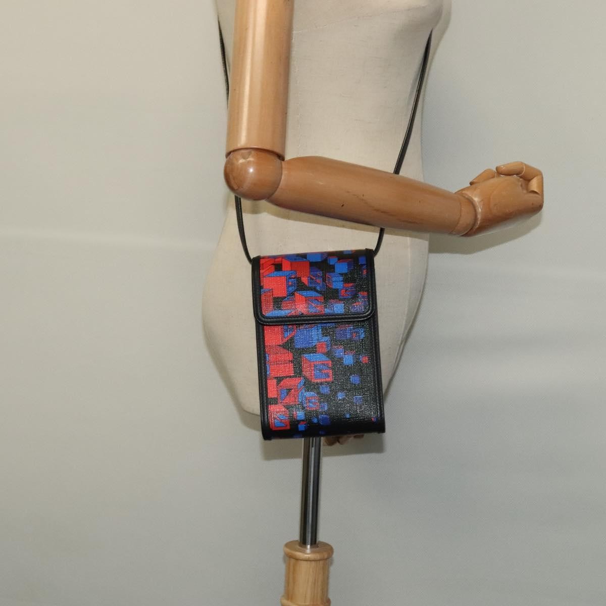 Gucci Flap Square Shoulder Bag Canvas, BLACK, CANVAS, Shoulder bag