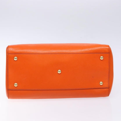 Salvatore Ferragamo Batik Tote Leather, ORANGE, LEATHER, Tote bag