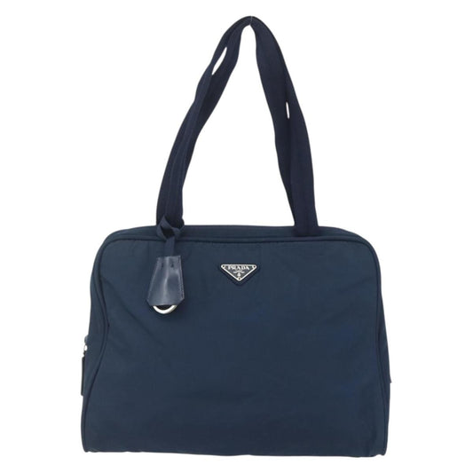 Prada Bowling Shoulder Bag Tessuto, NAVY, NYLON, Shoulder bag