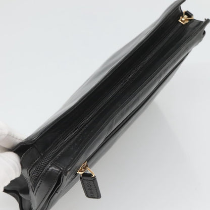 Loewe Anagram Clutch Bag Leather, BLACK, LEATHER, Clutche & pouche