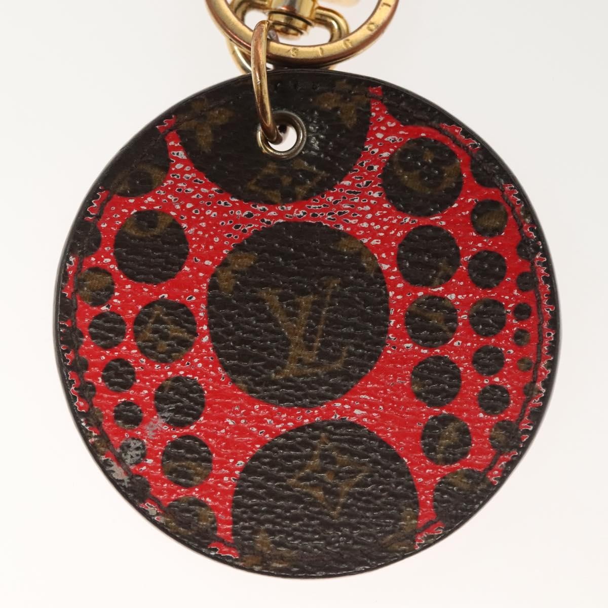 Louis Vuitton Pumpkin Bag Charm and Key Holder Yayoi Kusama Pumpkins Leather, BROWN, CANVAS, Charms and Keychains