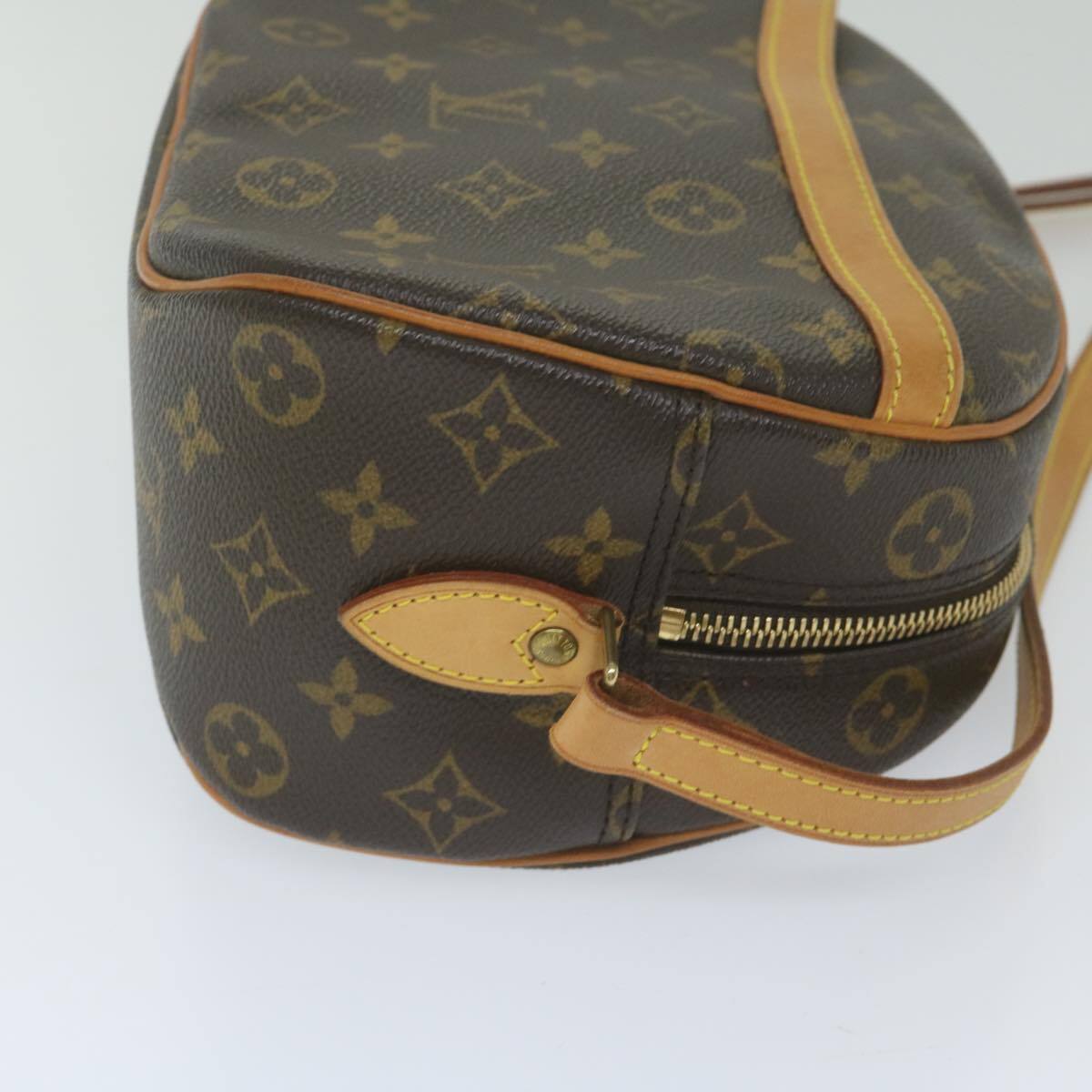 Louis Vuitton Blois Handbag Monogram Canvas, BROWN, CANVAS, Handbag