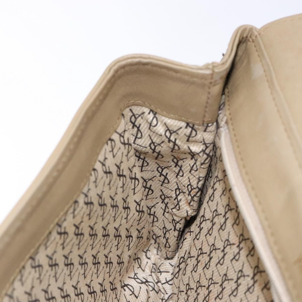 Saint Laurent Vintage Clutch PVC, BEIGE, PVC, Clutche & pouche