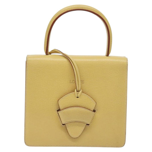 Loewe Barcelona Shoulder Bag Leather, YELLOW, LEATHER, Shoulder bag