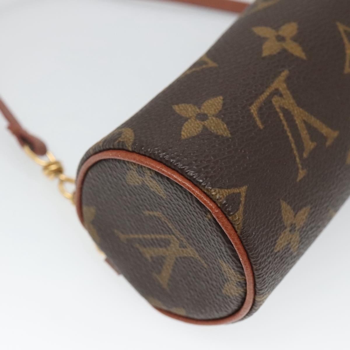 Louis Vuitton Papillon Pochette Monogram Canvas, BROWN, CANVAS, Clutche & pouche