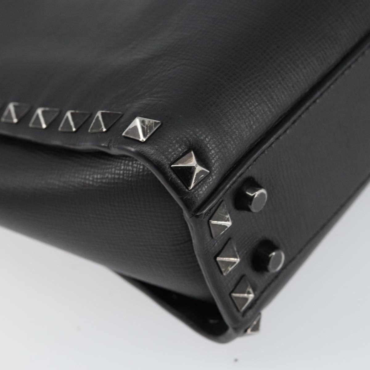 Valentino Garavani Rockstud Tote Rigid Leather, BLACK, LEATHER, Handbag