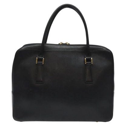 Burberry Vintage Handbag Leather, BLACK, LEATHER, Handbag