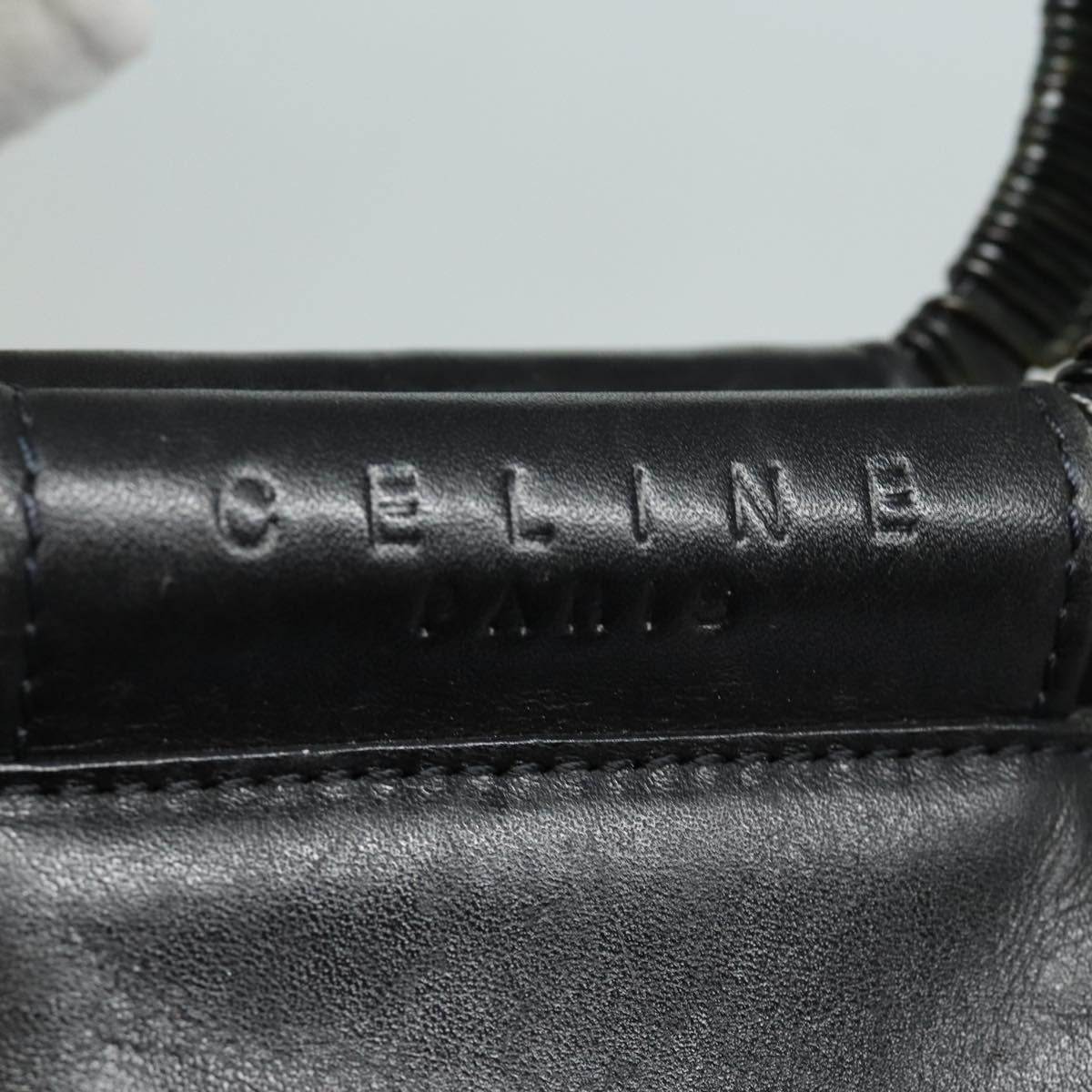Celine Handbag Leather, BLACK, LEATHER, Handbag