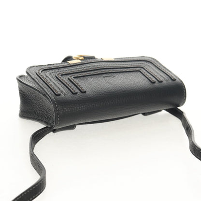 Chloe Marcie Belt Bag Leather, BLACK, LEATHER, Shoulder bag