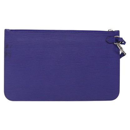 Louis Vuitton Neverfull Pochette Epi Leather, PURPLE, LEATHER, Tote bag