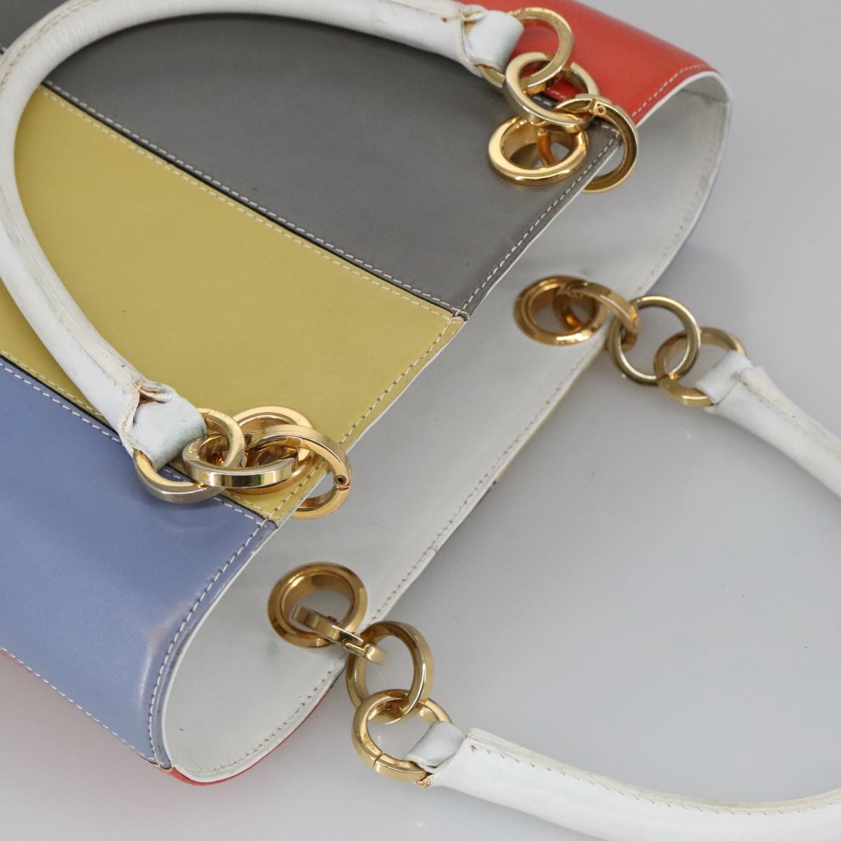 Salvatore Ferragamo Vintage Gancini Top Handle Bag Leather, MULTICOLOUR, LEATHER, Handbag