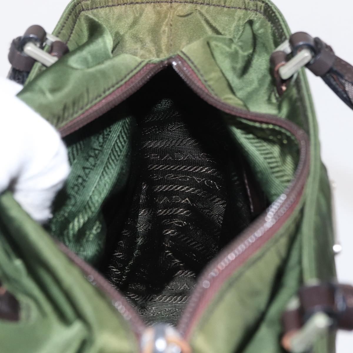 Prada Vintage Handbag Tessuto, KHAKI, NYLON, Handbag