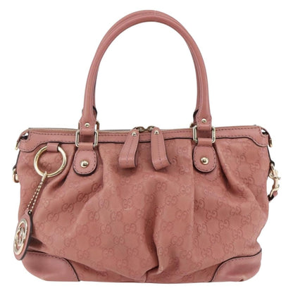 Gucci Sukey Top Handle Satchel Guccissima Leather, PINK, LEATHER, Handbag