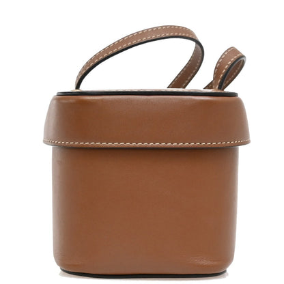 Celine Cuir Triomphe Box Bag Leather, BROWN, LEATHER, Handbag